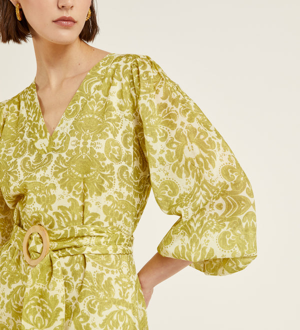 Printed cotton dress