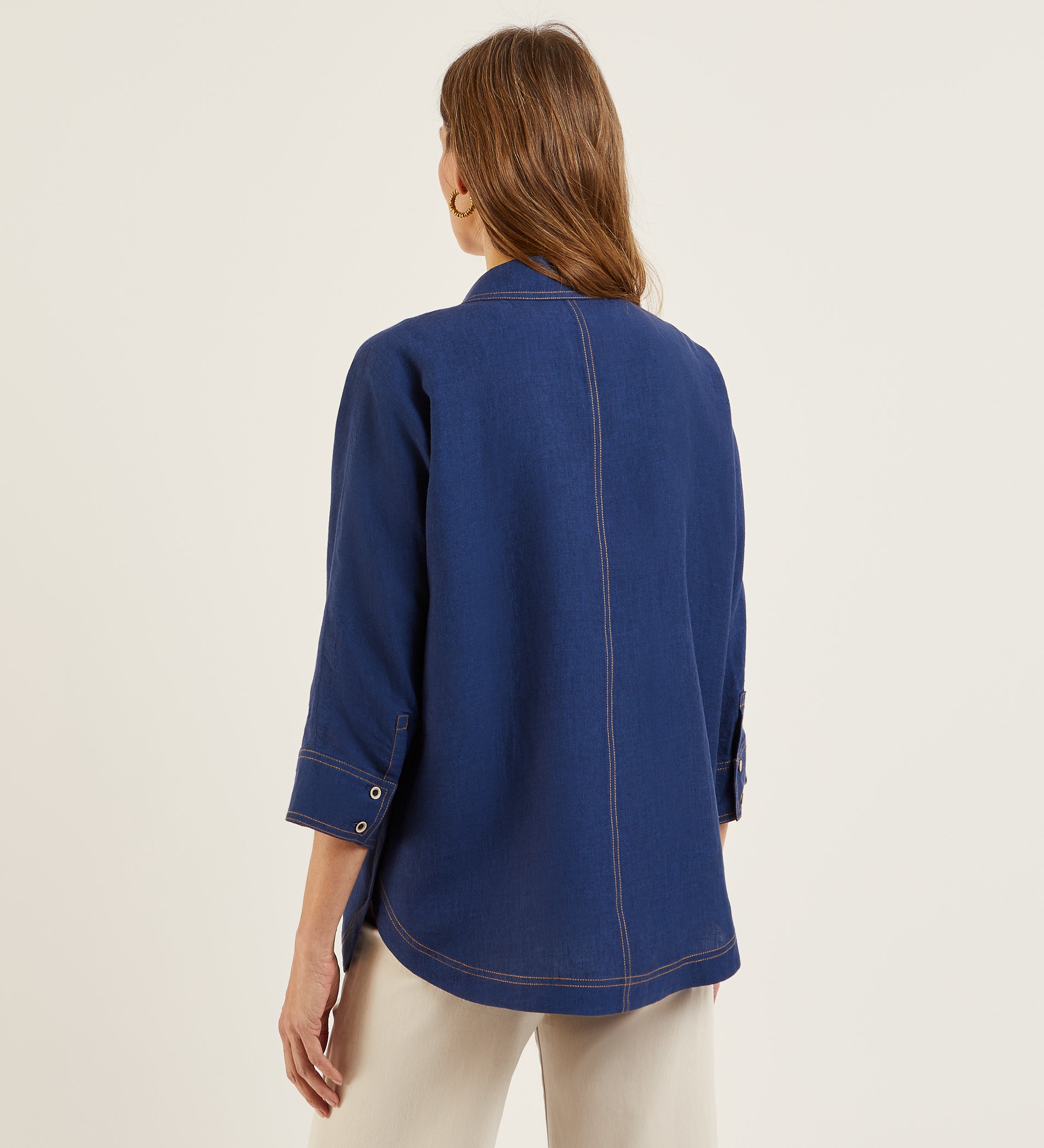 Oversize linen blouse