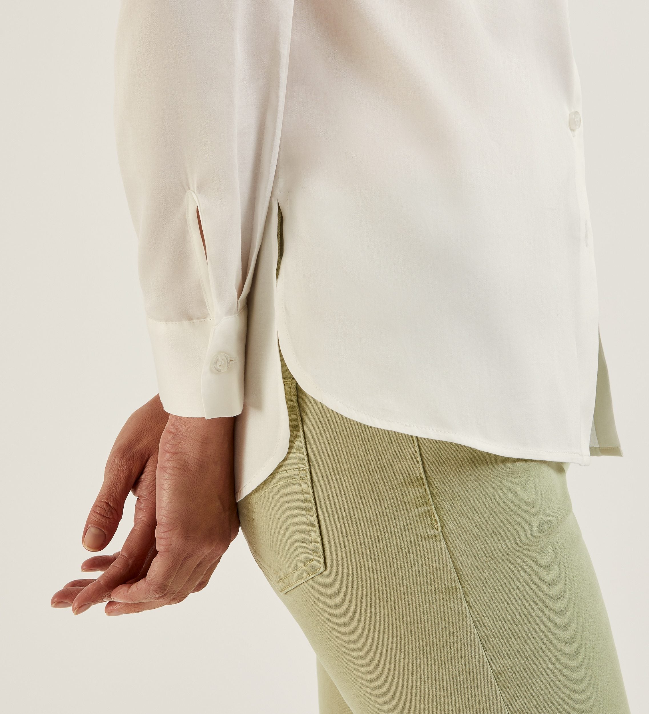Chemise droite en coton