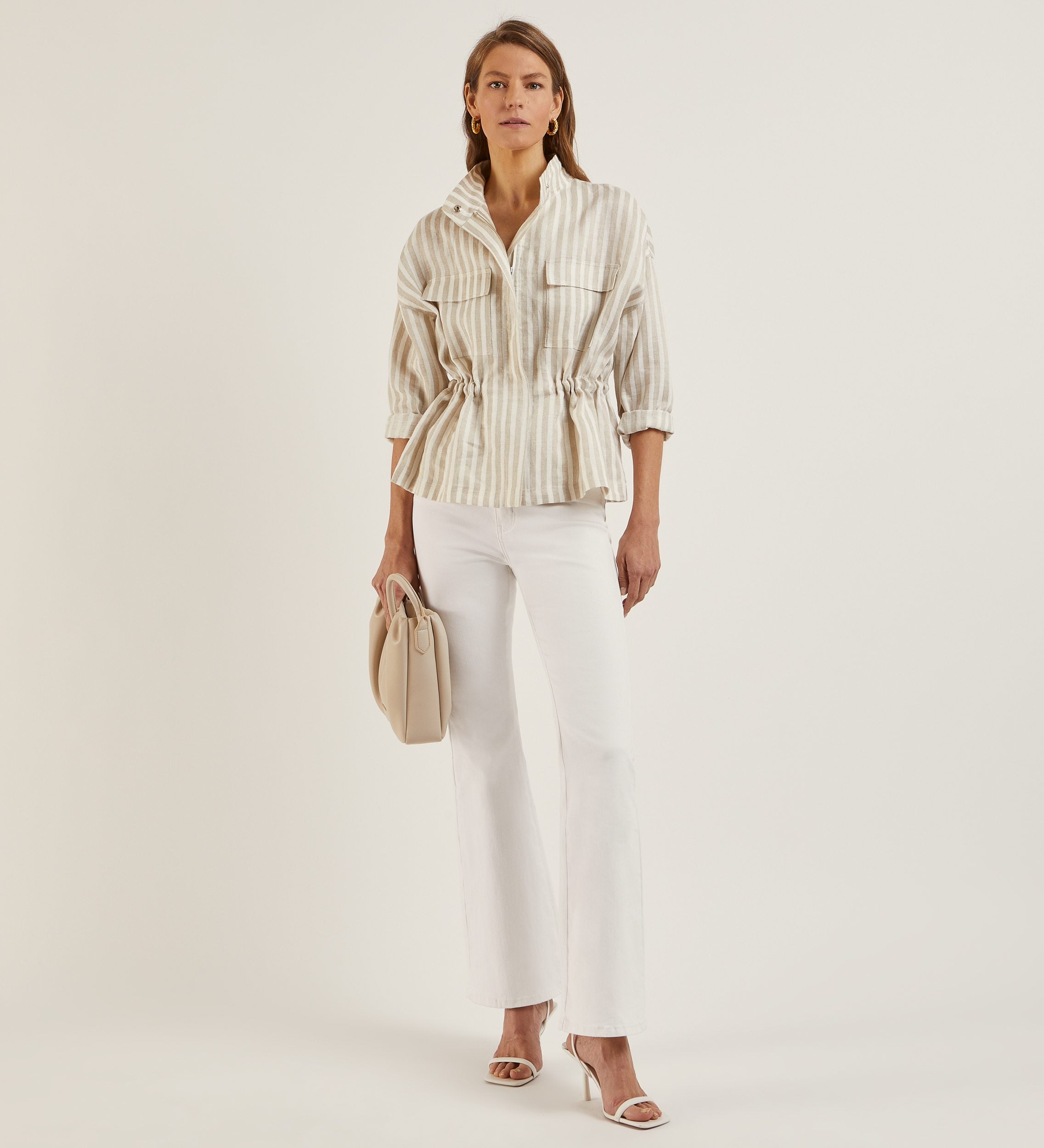 Oversized linen jacket