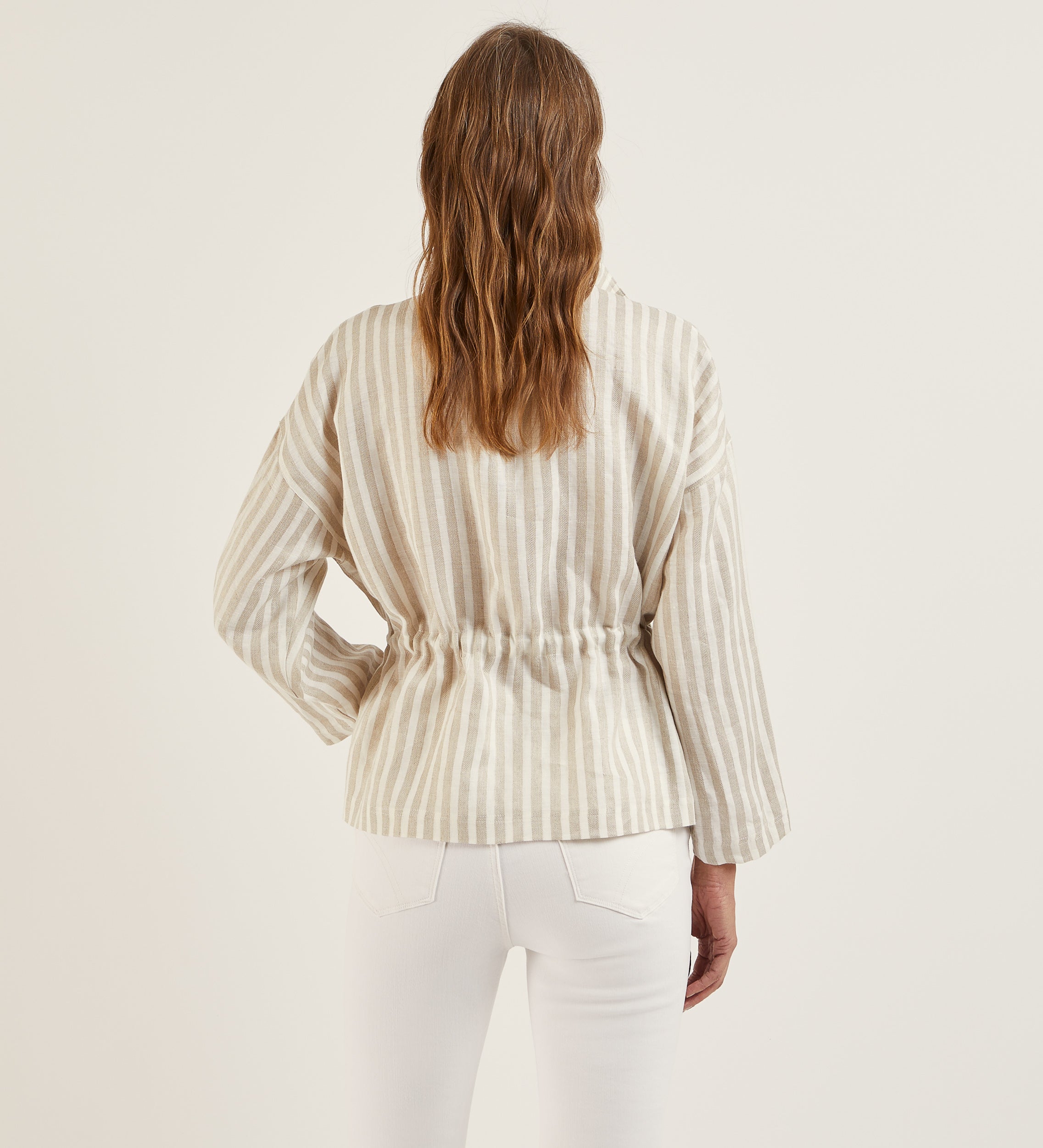 Oversized linen jacket
