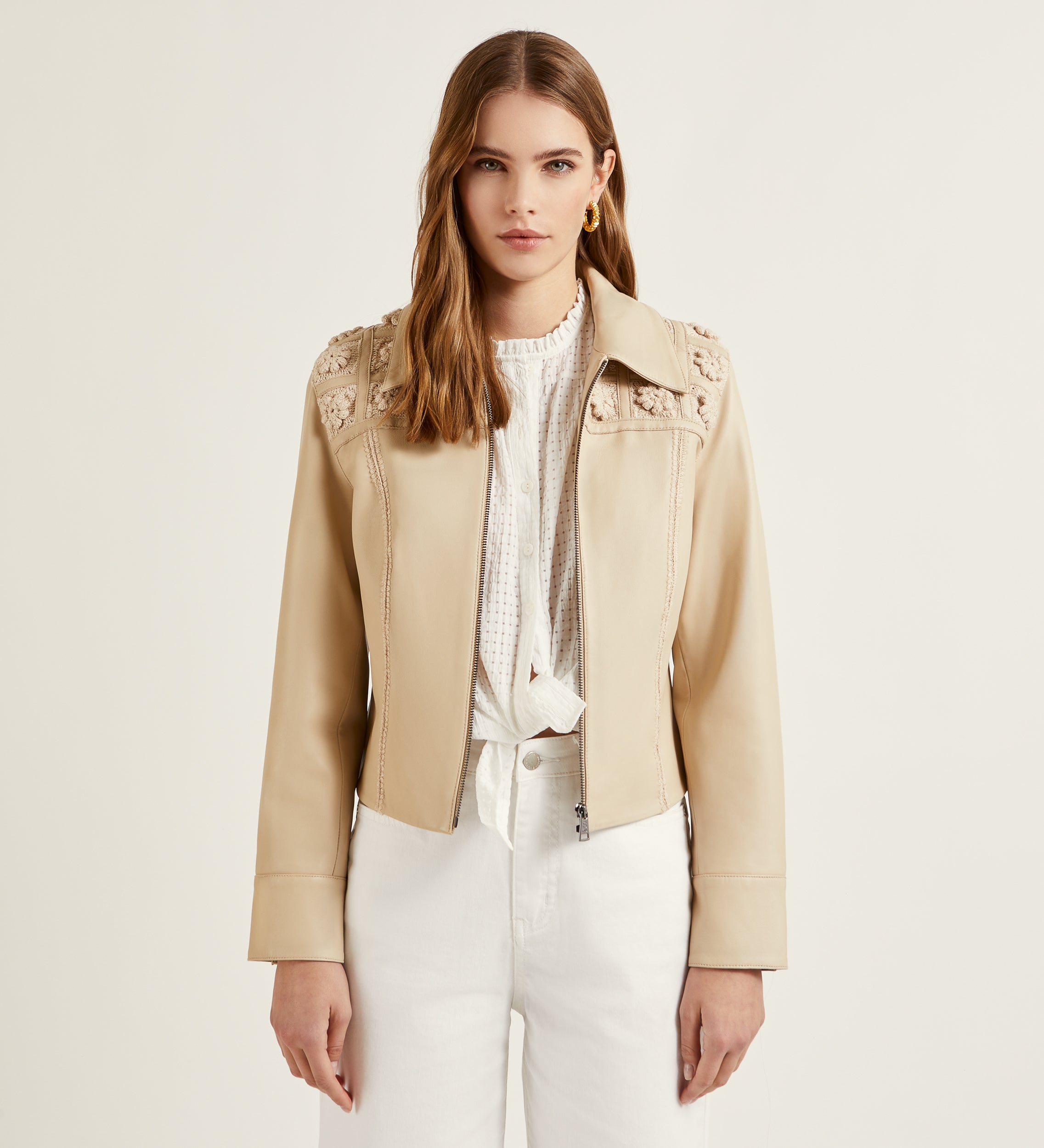 Crochet nappa jacket
