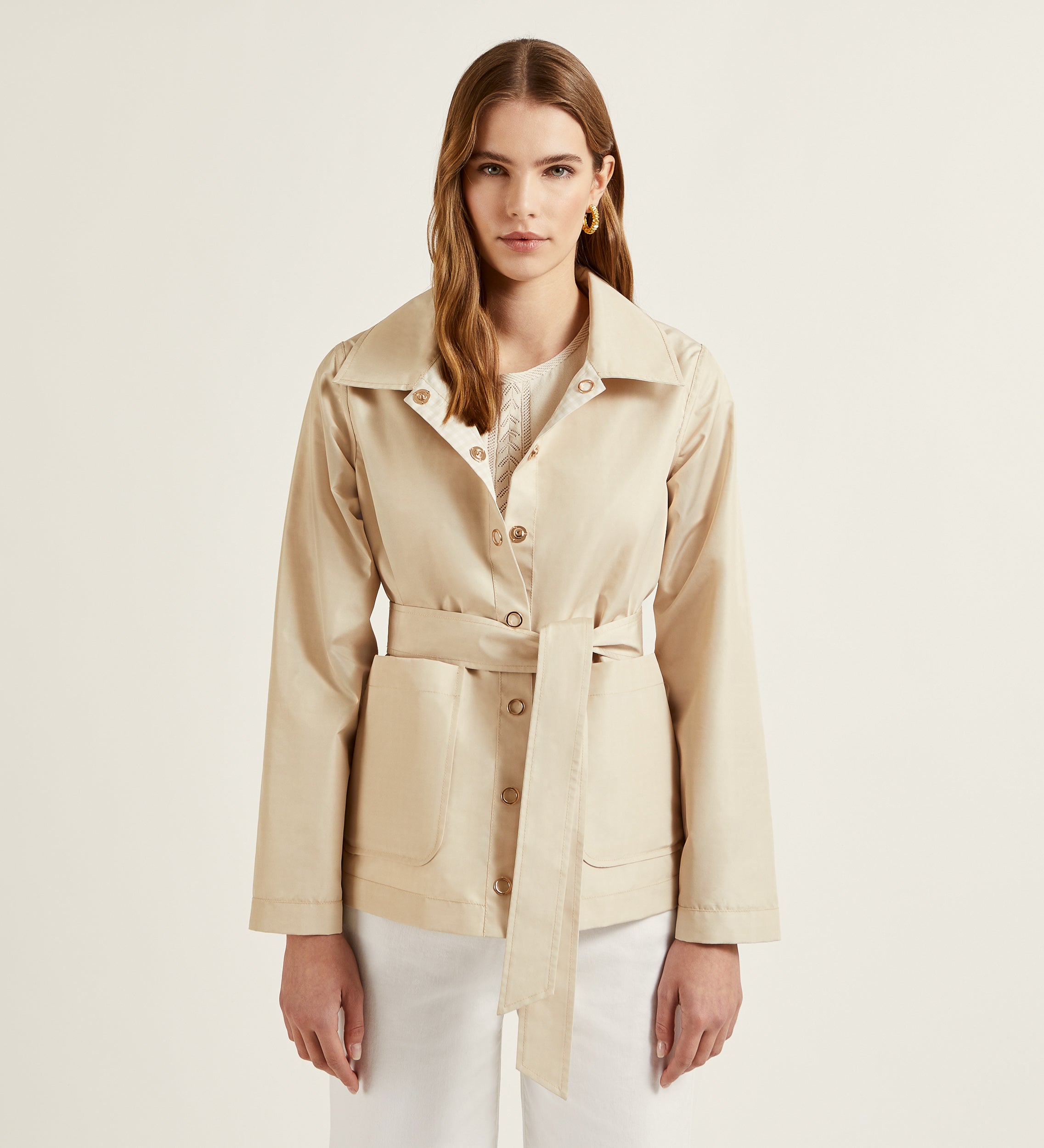 Parka courte réversible