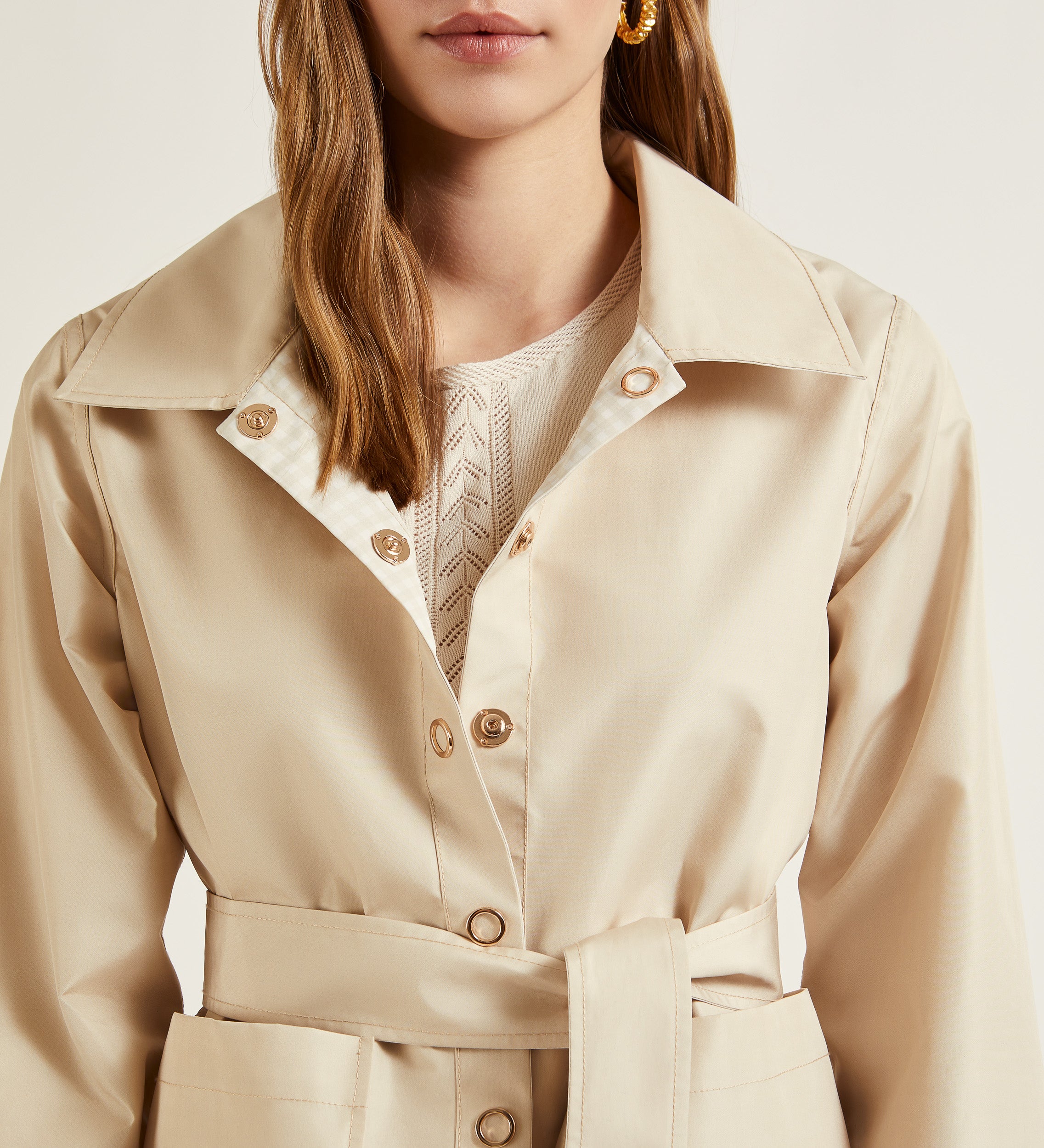 Parka courte réversible