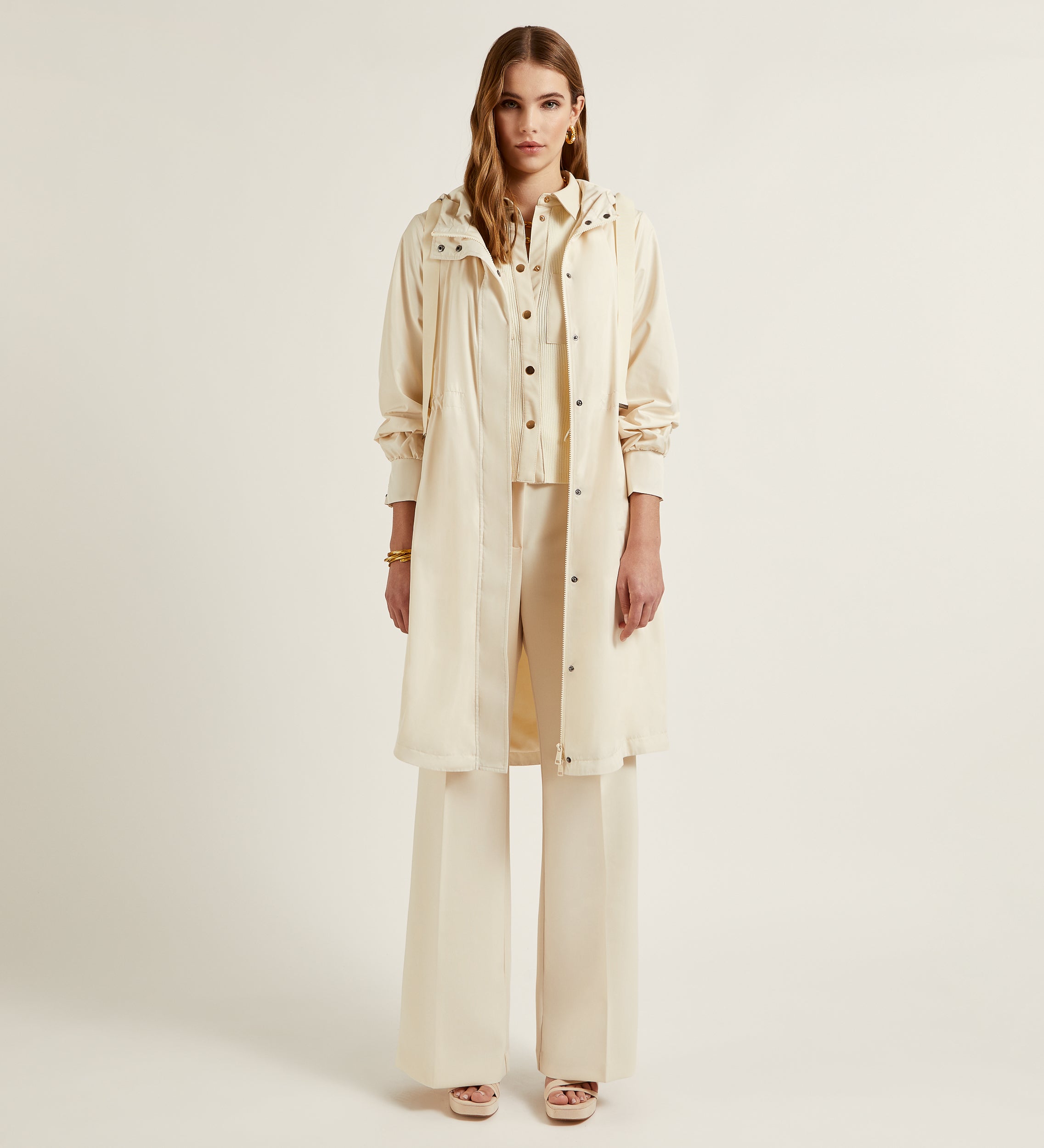 Parka longue à capuche