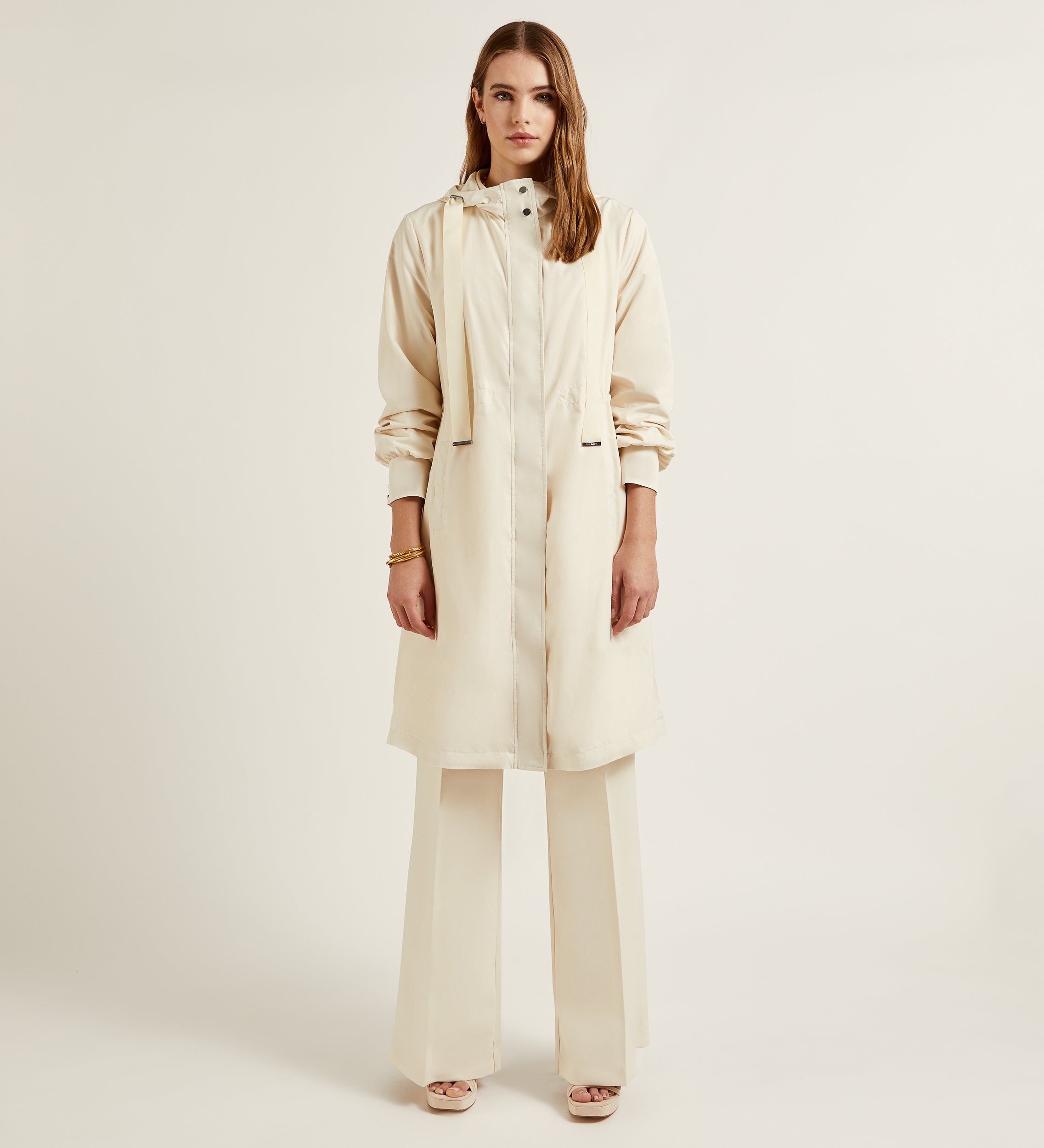 Parka longue à capuche