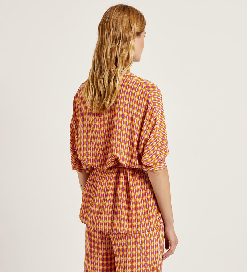 Blusón oversize estampado