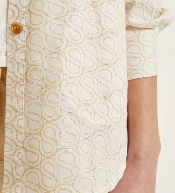 Embroidered cotton jacket