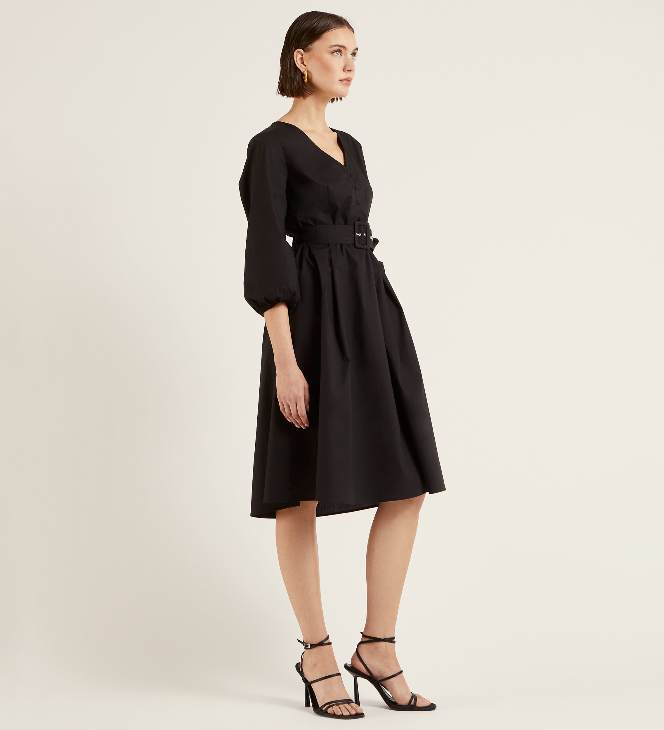 Cotton midi dress