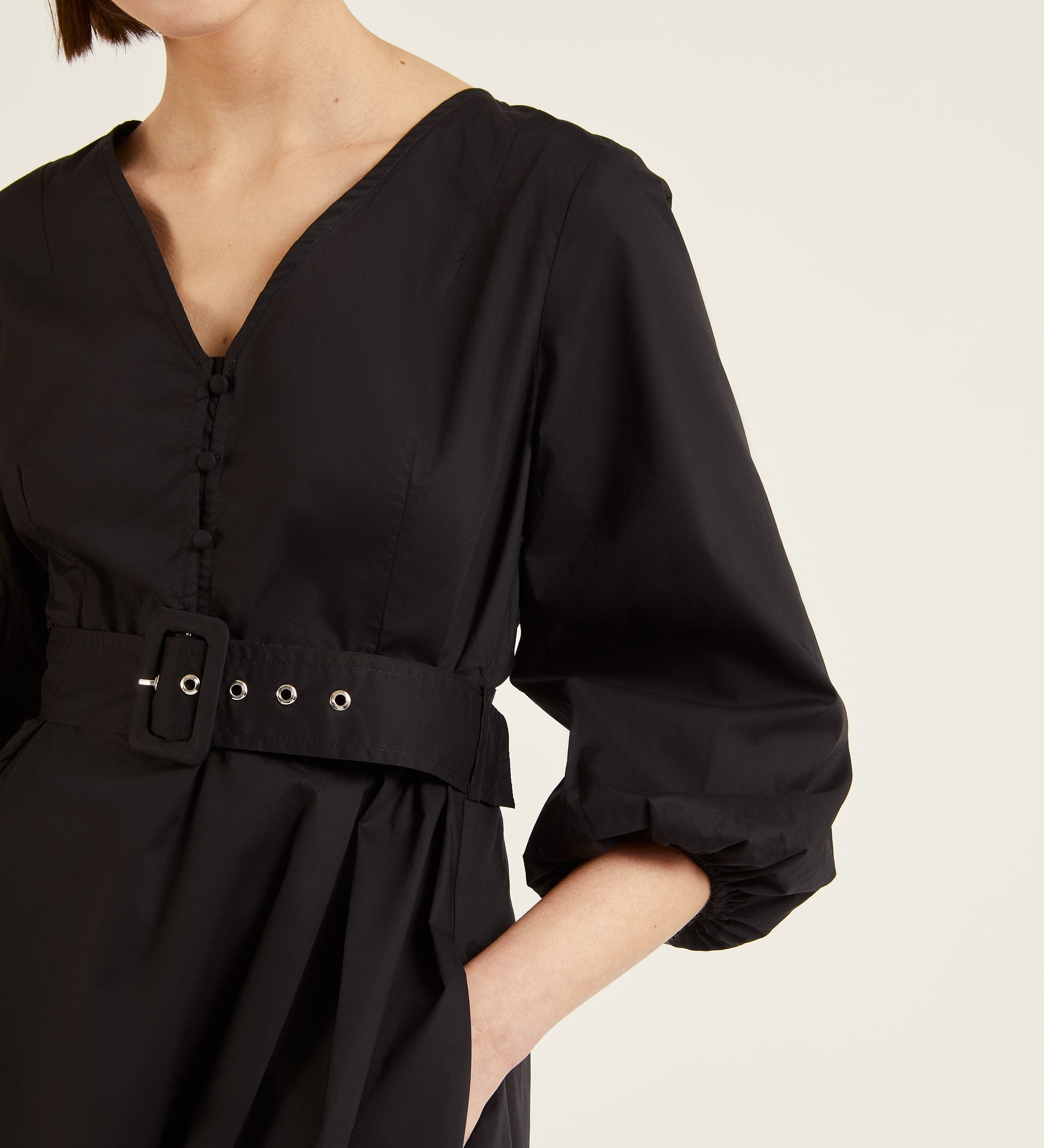 Cotton midi dress
