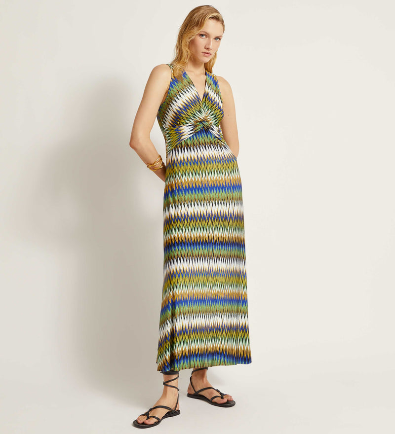 Vestido elástico estampado