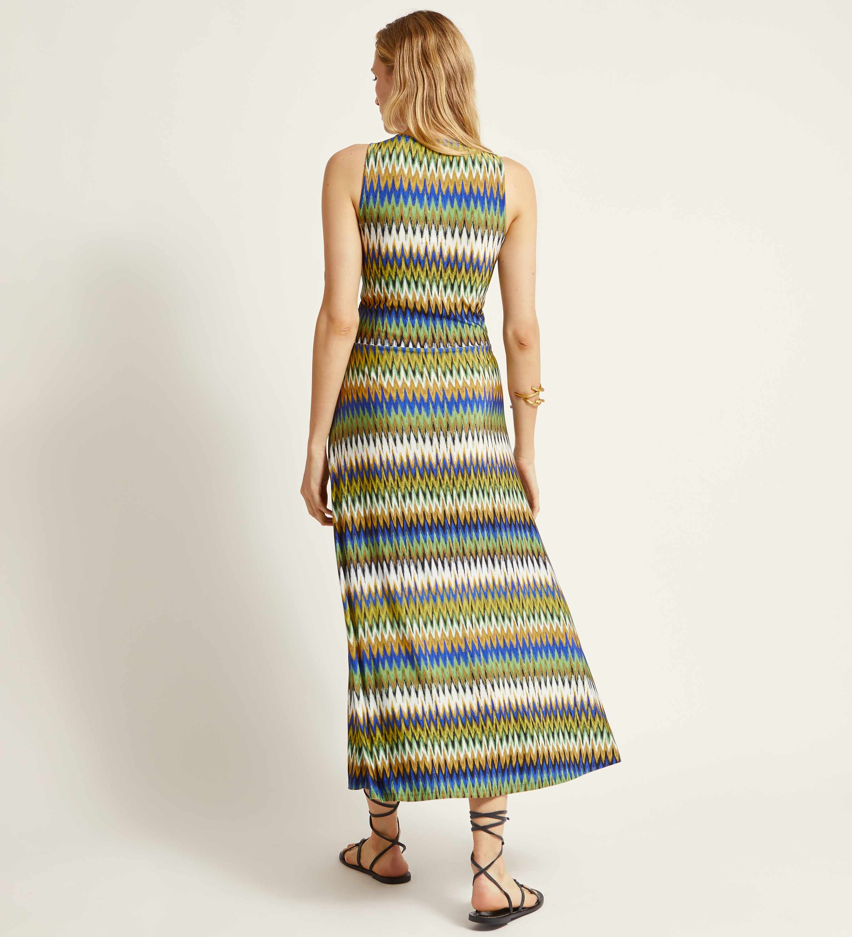 Printed stretch dress