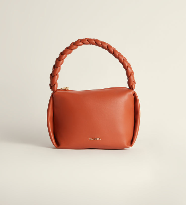 Shoulder bag with braided handle