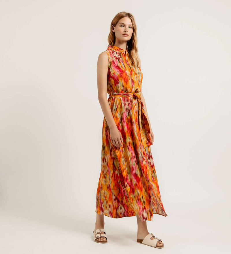 Vestido fluido midi