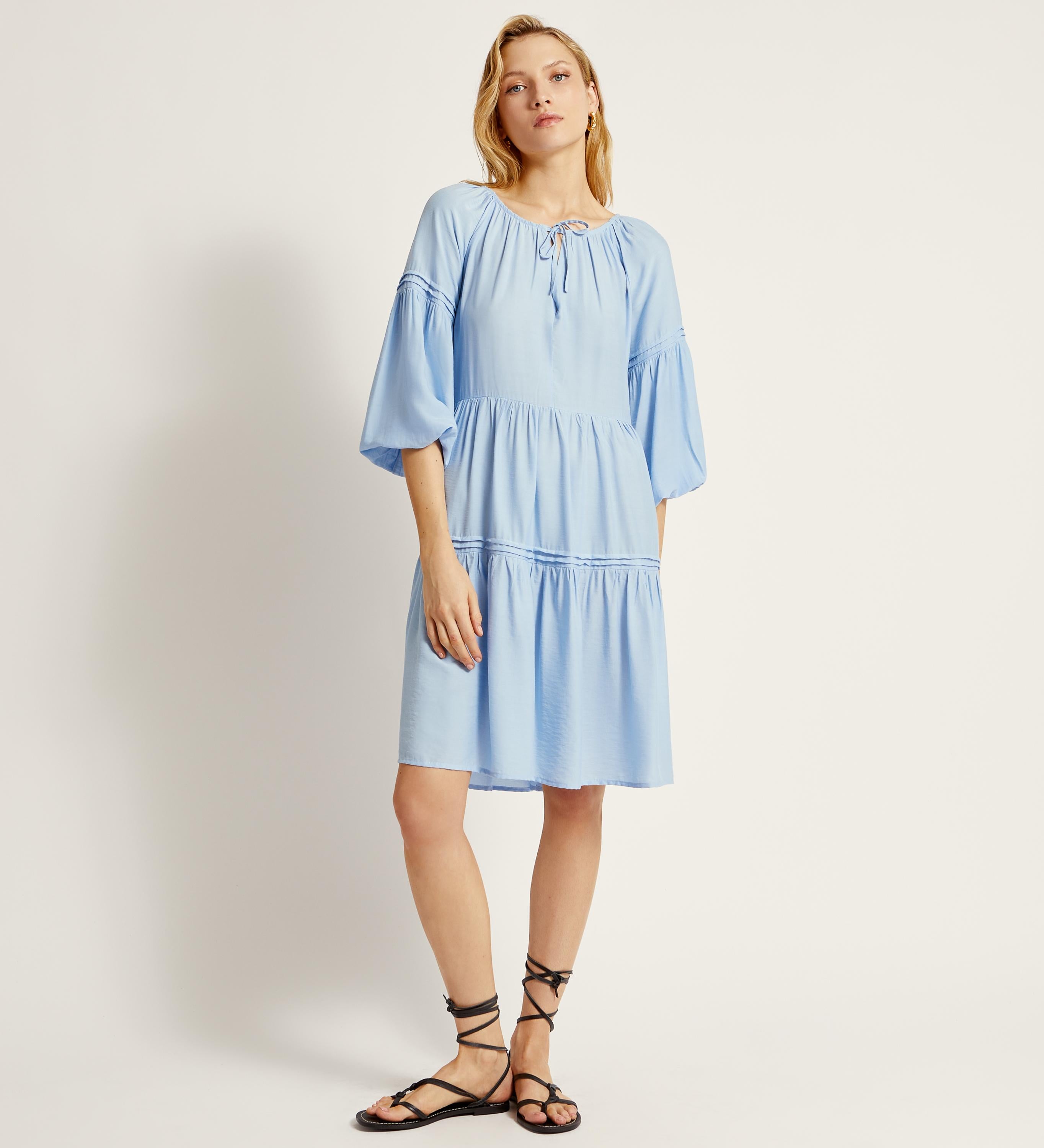 Vestido fluido midi