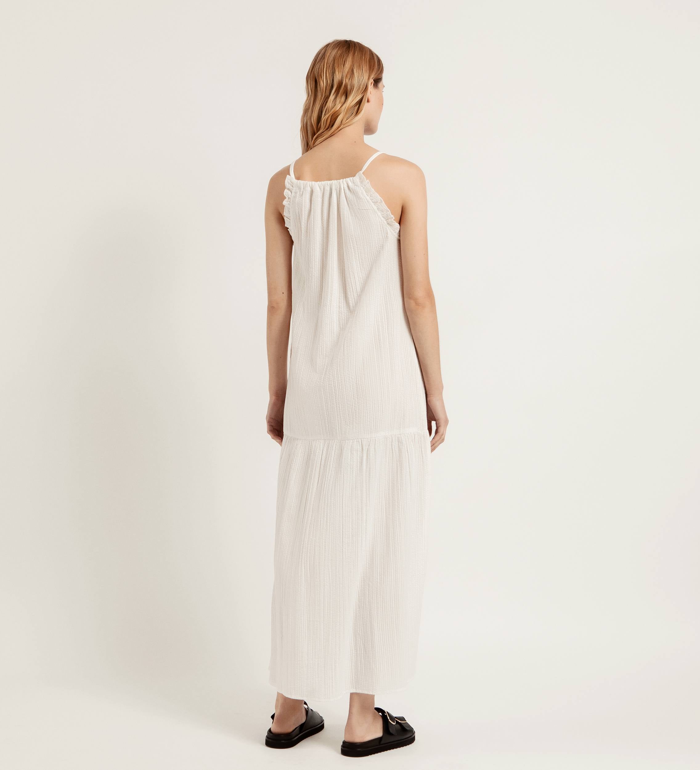 Vestido halter textura