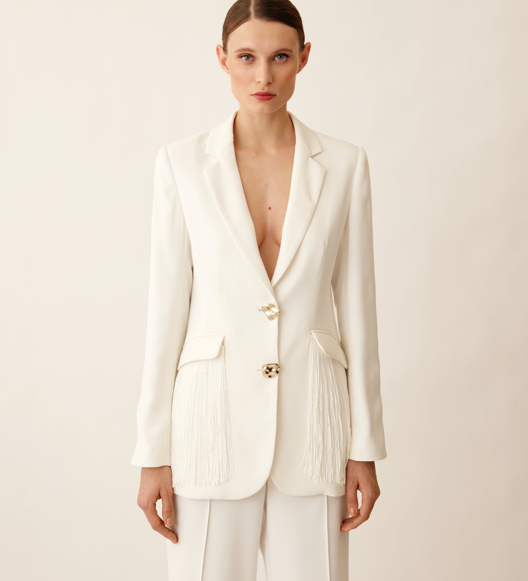 Fringed blazer