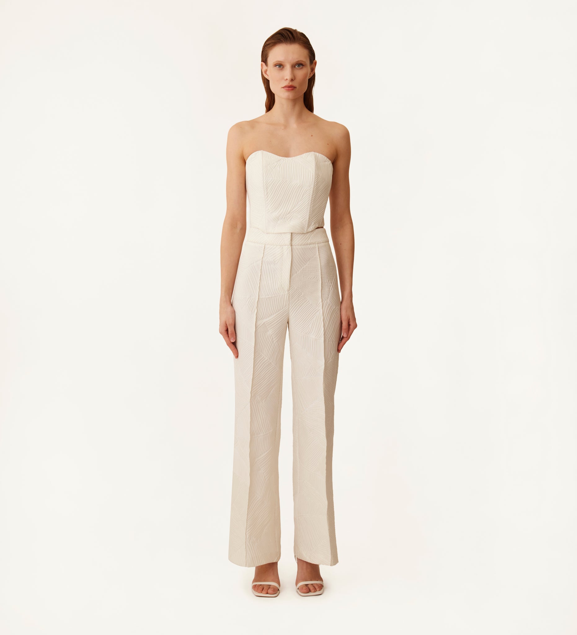 Jacquard bodice top
