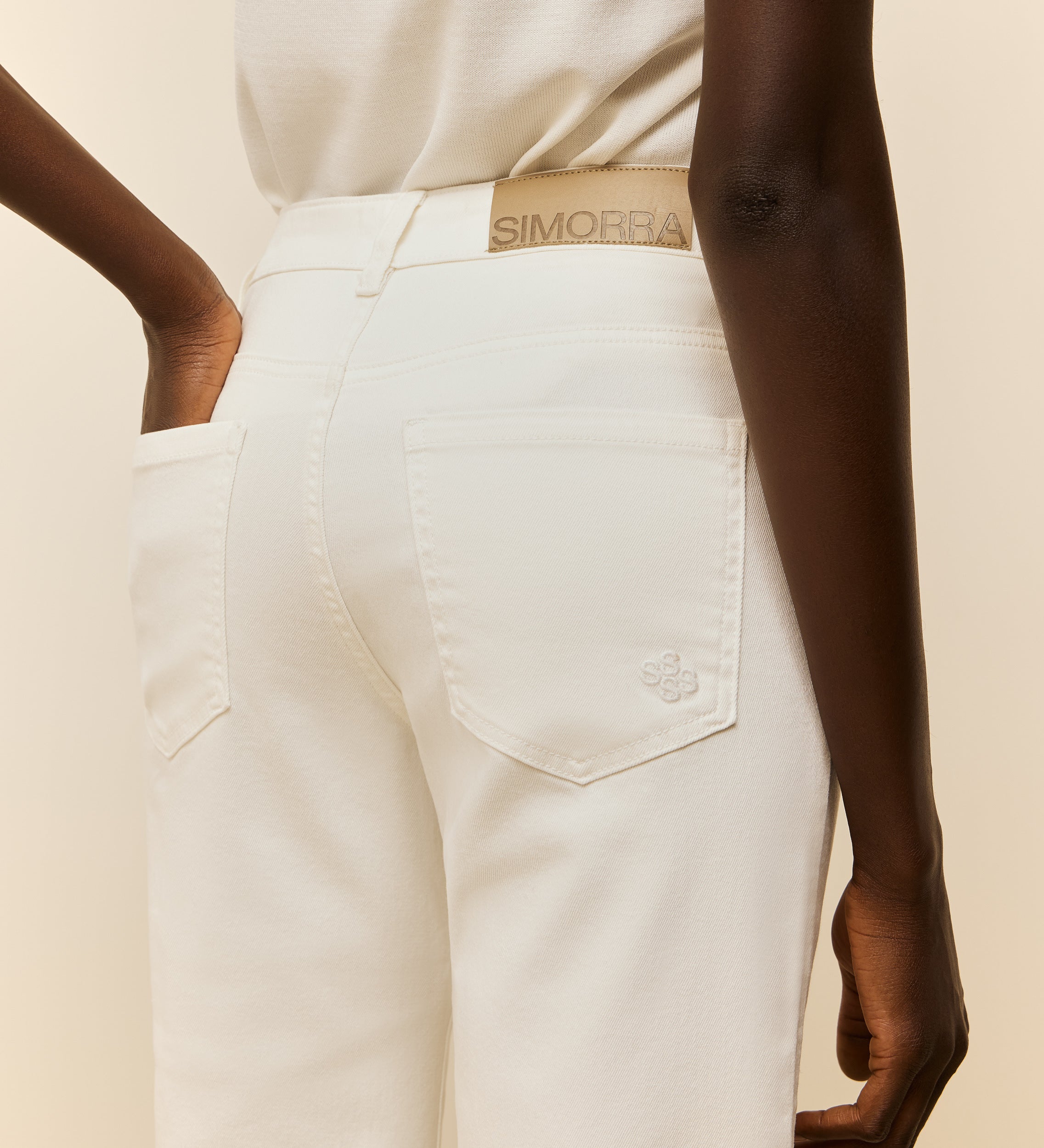 Lorza twill front trousers