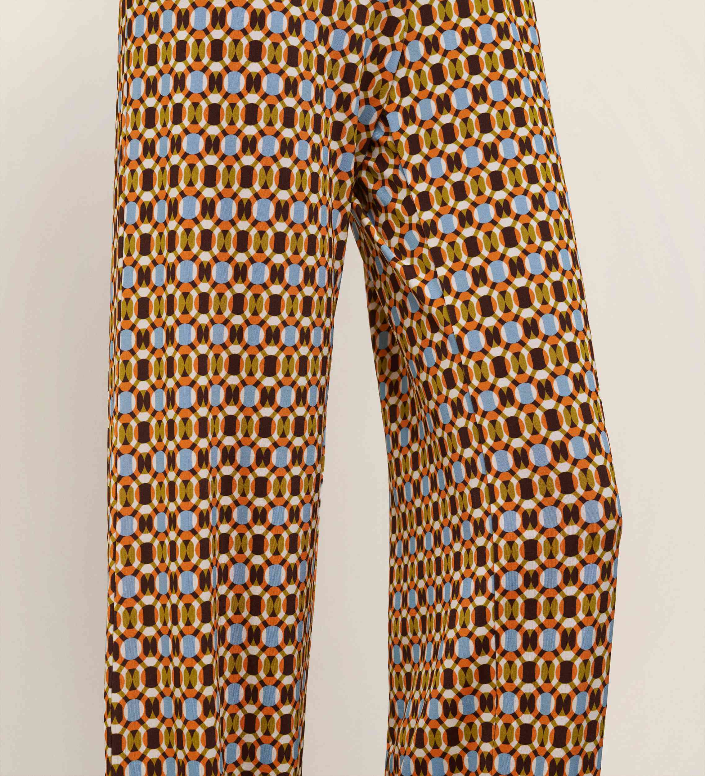 Printed stretch pants