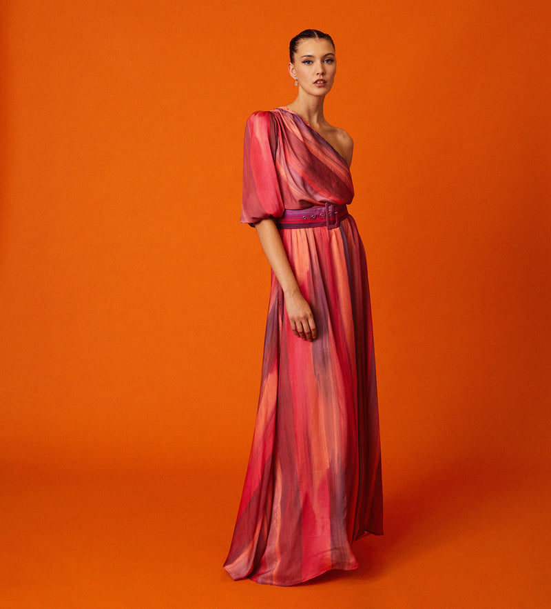 Fluid asymmetric dress