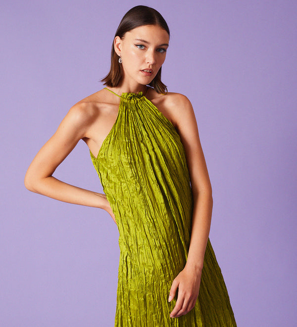 long halter dress