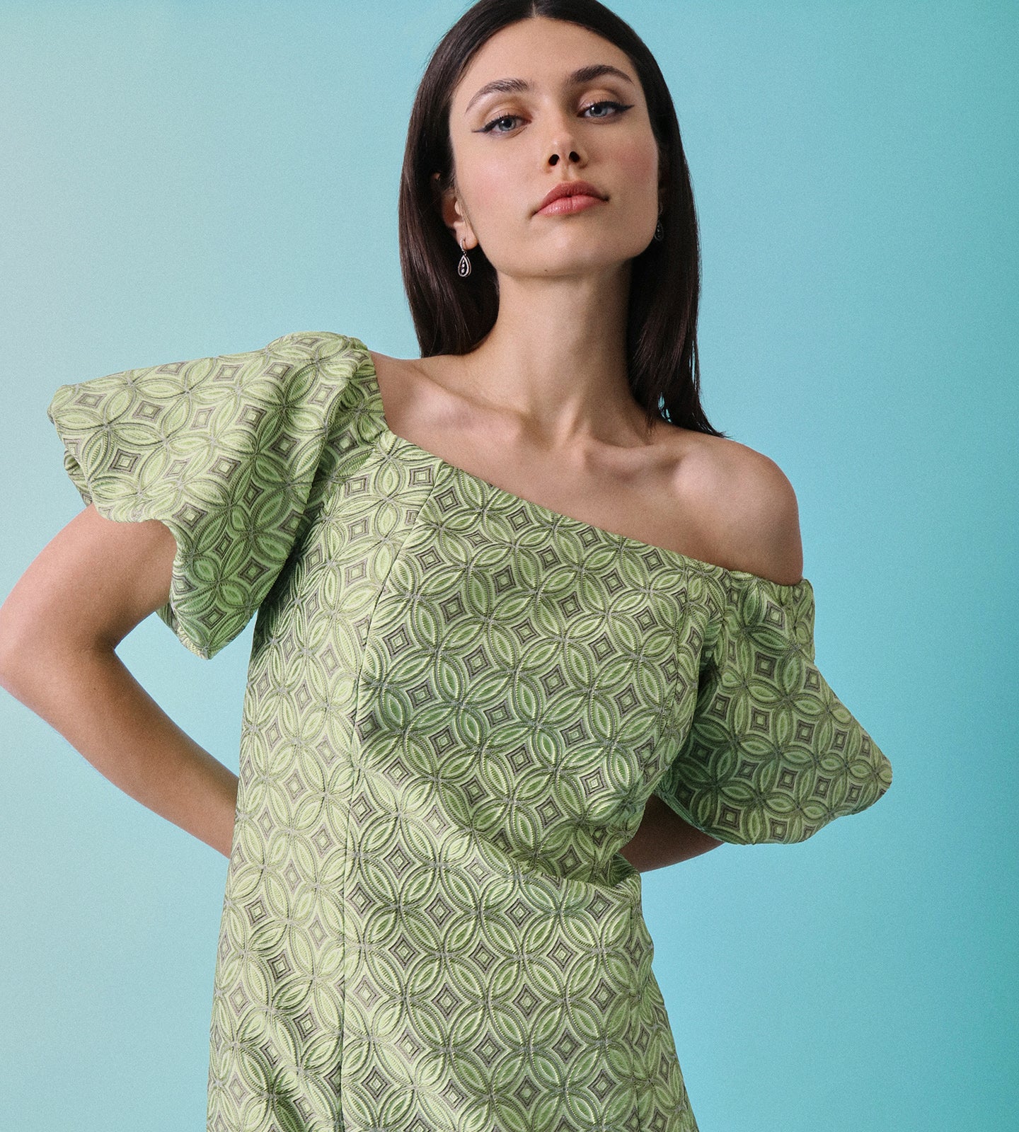 Vestido tubo Jacquard