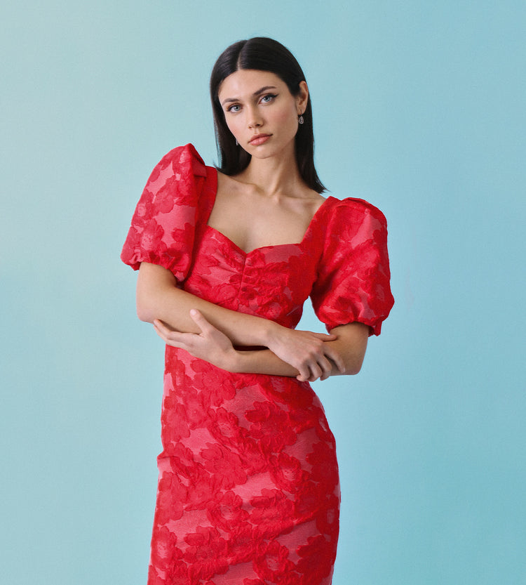 Vestido tubo manga